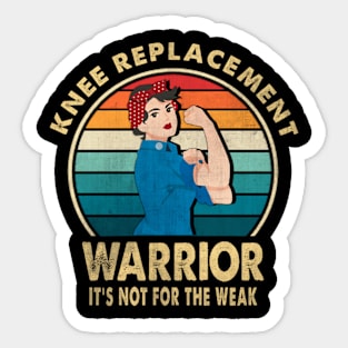 Knee Replacement Warrior Surgery Recovery Get Well Soon Sticker